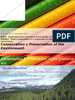 B6D7 Science Conservation & Preservation of Environment