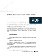 Diretrizes Éticas para Revisores de Periódicos Científicos (Artigo)