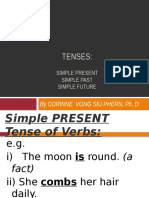 Tenses:: by Corinne Vong Siu Phern, Ph. D