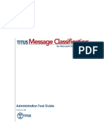TITUS Message Classification Outlook Web App Version 3.8 Administration Guide 2010