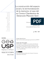 Memoria y Territorialidad Recuperación Del Ex Centro Clandestino de Detención