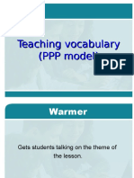 Teaching Vocabulary (PPP Model)