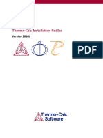 Thermo-Calc Installation Guides PDF