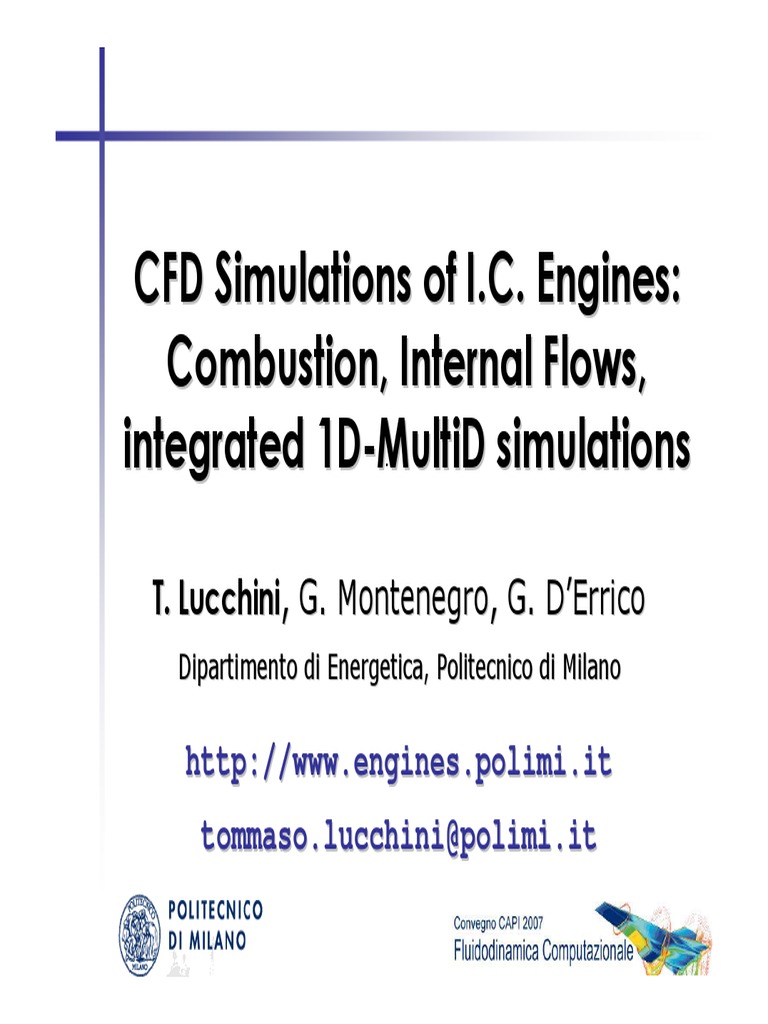 CFD Modeling of I.C. Engines | PDF | Computational Fluid Dynamics ...