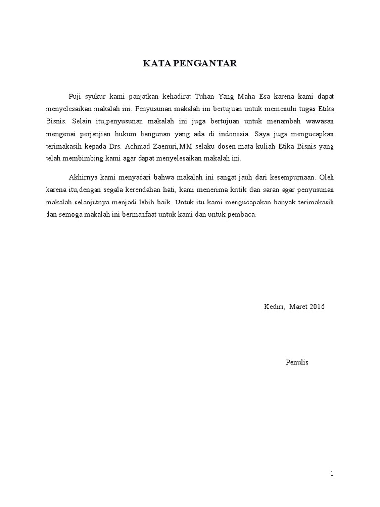 Kata Pengantar Etika Bisnis 2