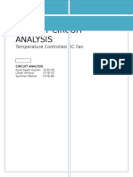 Project Circuit Analysis: Temperature Controlled DC Fan