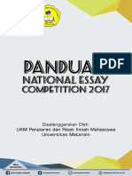 Panduan National Essay 2017