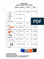 Price List Modular Float System: No. Material SIZE (MM) Satuan Price Item