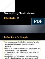 Sampling Technique