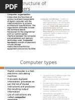 Computer Organization: Computer Architecture: It Refers To