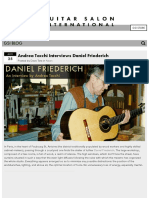 (Luthier) Friederich Interview by Andrea Tacchi