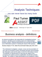 Business Analysis Techniques : Paul Turner