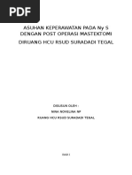 Download Asuhan Keperawatan Pada Ny s Dengan Post Operasi Mastektomi by Anonymous FzpzOu SN343793622 doc pdf