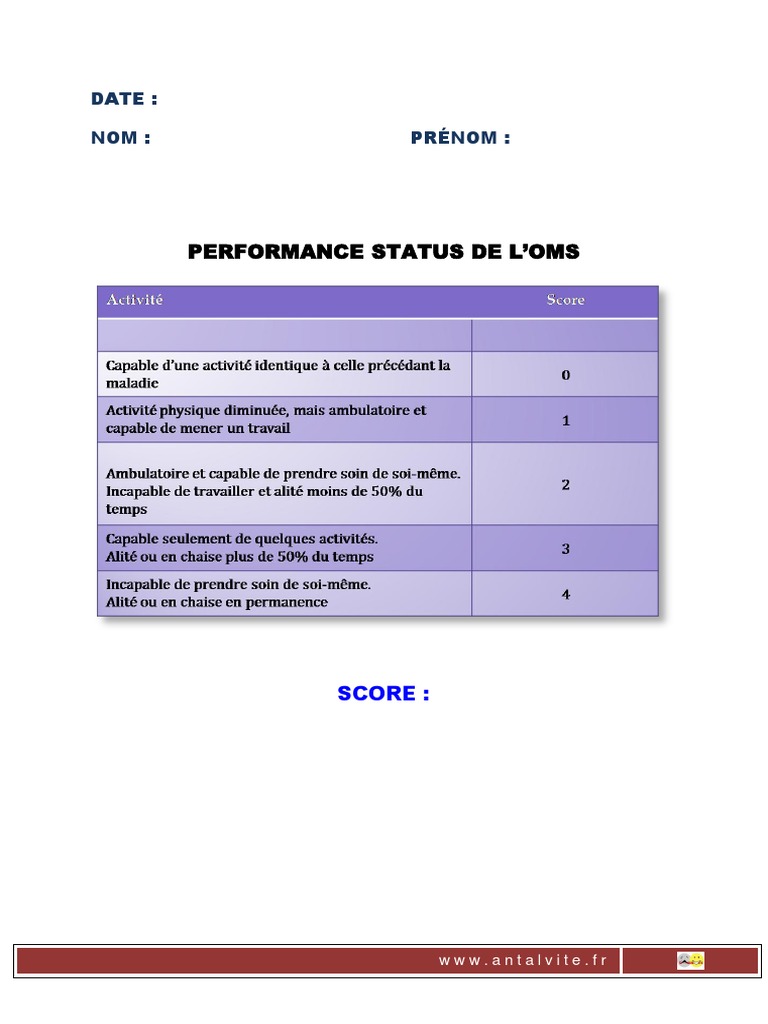 Score Oms PDF | PDF | Affaires