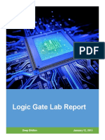 Logic Gate Lab Report: Deep Dhillon January 12, 2015