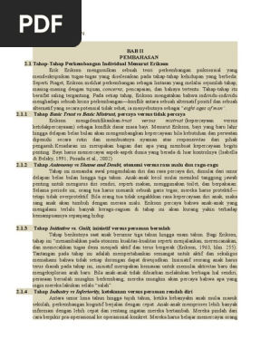 Teori Erik Erikson Pdf