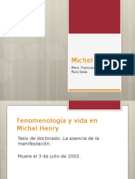 Fenomenología radical de la vida en Michel Henry