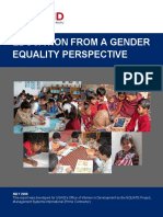 Education From A Gender Equality Perspective