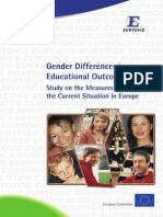 Gender Differences in Educational Outcomes