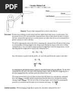 Circular Motion Lab