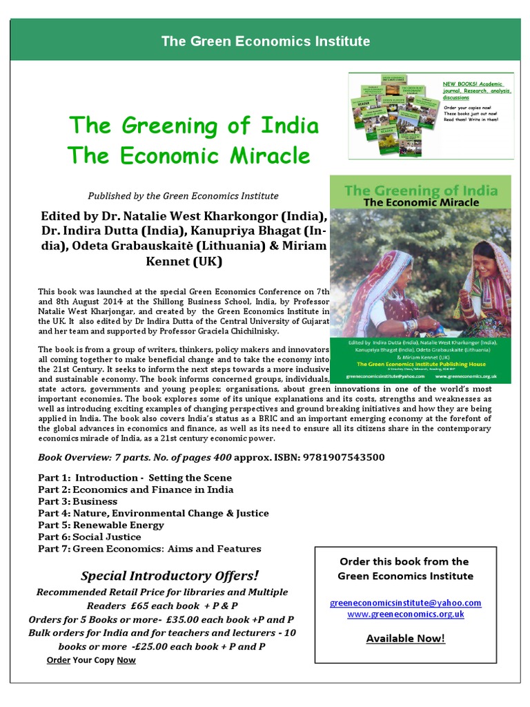 The Greening of India Book Order | PDF | Green Economy | Economies