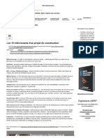 Les 10 Intervenants D'un Projet de Construction - Faire Construire PDF