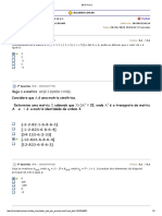 BDQ Prova 1 (Algebra Linear)