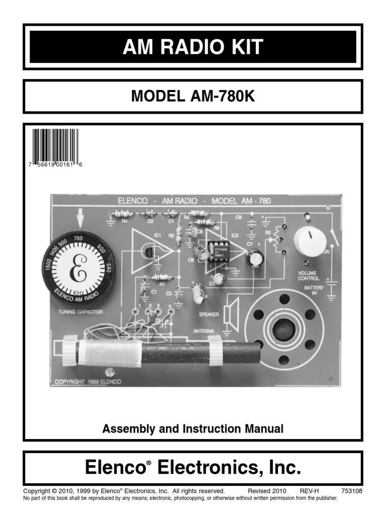Am Radio Kit Elenco Electronics, Inc PDF Soldering Amplifier