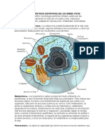 Características Distintivas de Los Seres Vivos BACHILLERATO