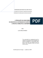 Os Desfios Da Sociedade Do Espetáculo Para a Prática Homilética Contemporânea