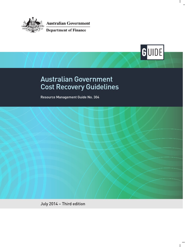 Australian Government Cost Recovery Guidelines PDF Recovery