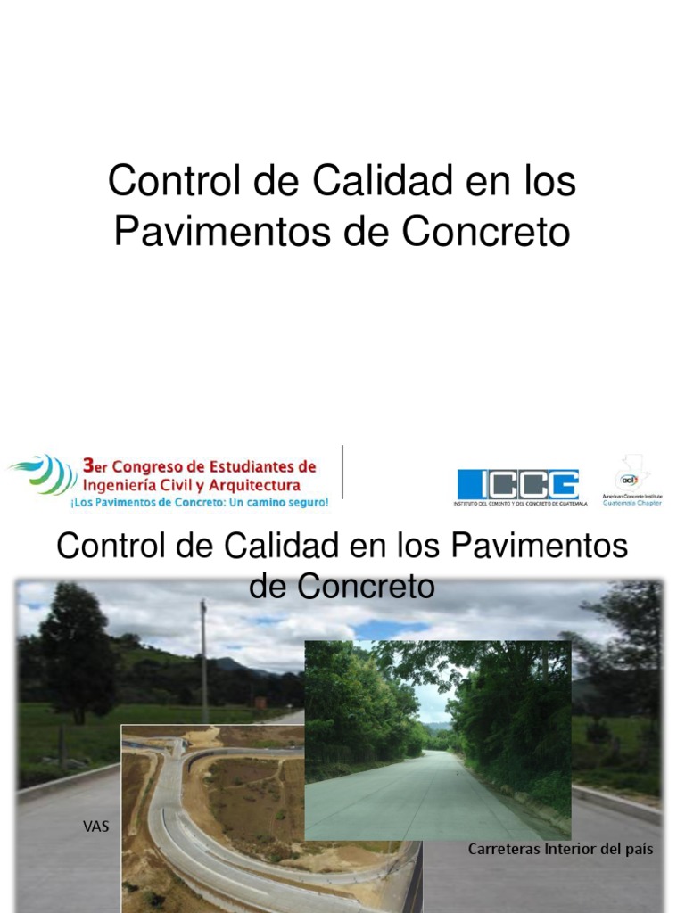 Control de Calidad en Pavimentos de Concreto | PDF | Cemento | Calidad ...