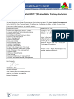 LOSS CONTROL MANAGEMENT (40 Hour) LCM Training Invitation: Avie Training and Consultancy Services