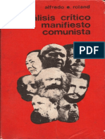 Alfredo E. Roland - Analisis Critico Del Manifiesto Comunista