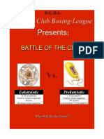 Biology Club Boxing League: Presents