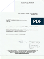 Oficio entrega de firmas #ExPresidentesSinPensión