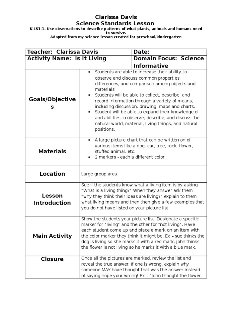 preschool lesson plan template 4 Psychological Concepts Psychology