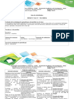 Guía de Actividades y Rúbrica de Evaluación - Fase II - Descriptiva