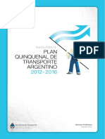 Bases para El Plan Quinquenal de Transporte Argentino 2012-2016