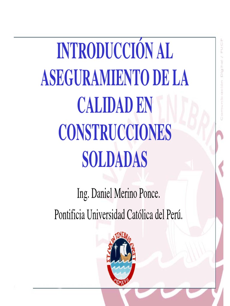 Introducción Al Aseguramiento de La Calidad en Construcciones PDF | PDF ...