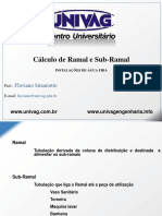 Cálculo de Ramal e Sub-Ramal: Determinação do Diâmetro da Tubulação