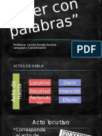 Actos de Habla Clase 3 de Abril 2 B