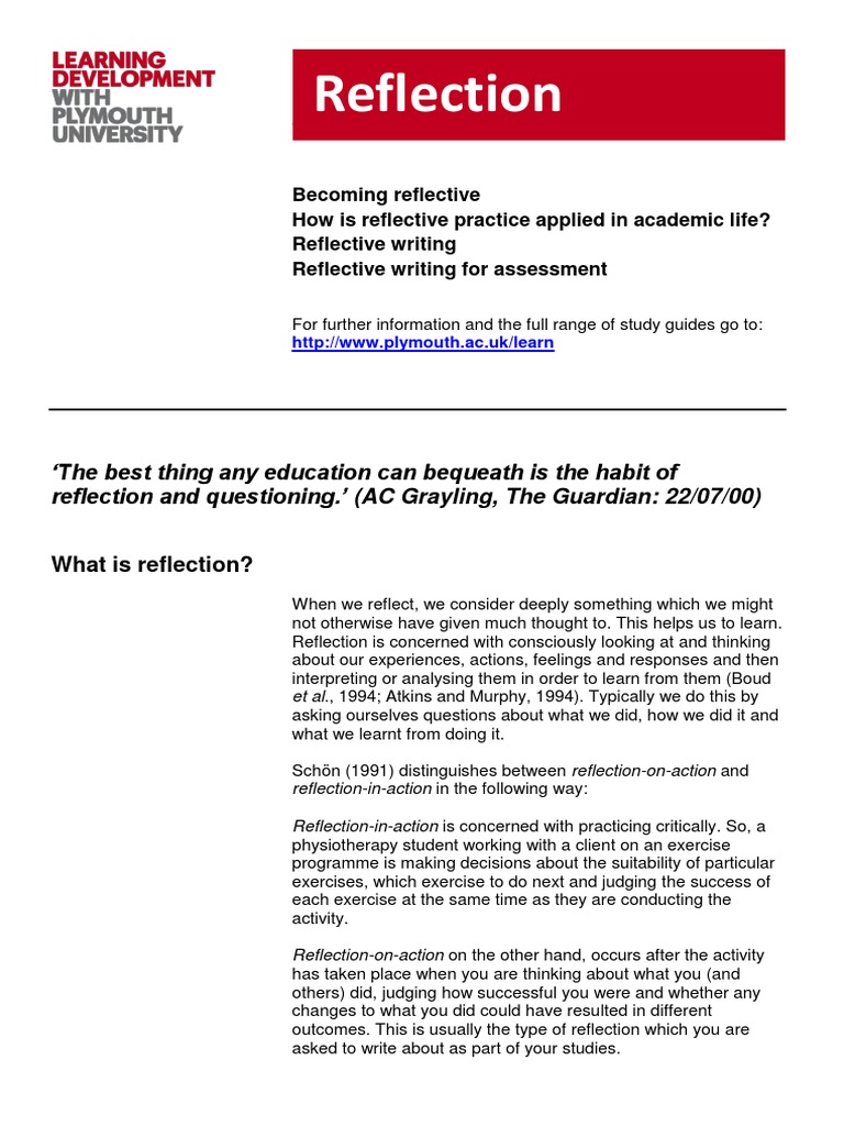 Reflection paper about critical thinking picture