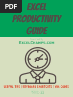 Excel Productivity Guide