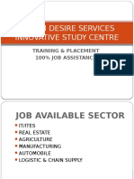 Dream Desire Services Innovative Study Centre: Training & Placement 100% Job Assistance