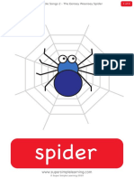 The Eensey Weensey Spider Flashcards PDF