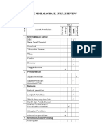 Rubrik Penilain Journal Review