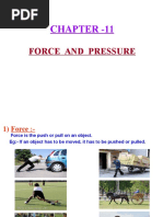 Chapter - 11: Force and Pressure