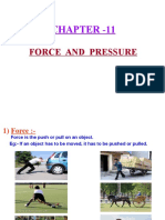 Chapter - 11: Force and Pressure