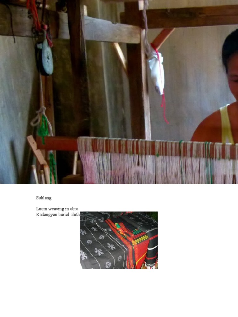 Suklang Loom Weaving in Abra Kadangyan Burial Cloth PDF